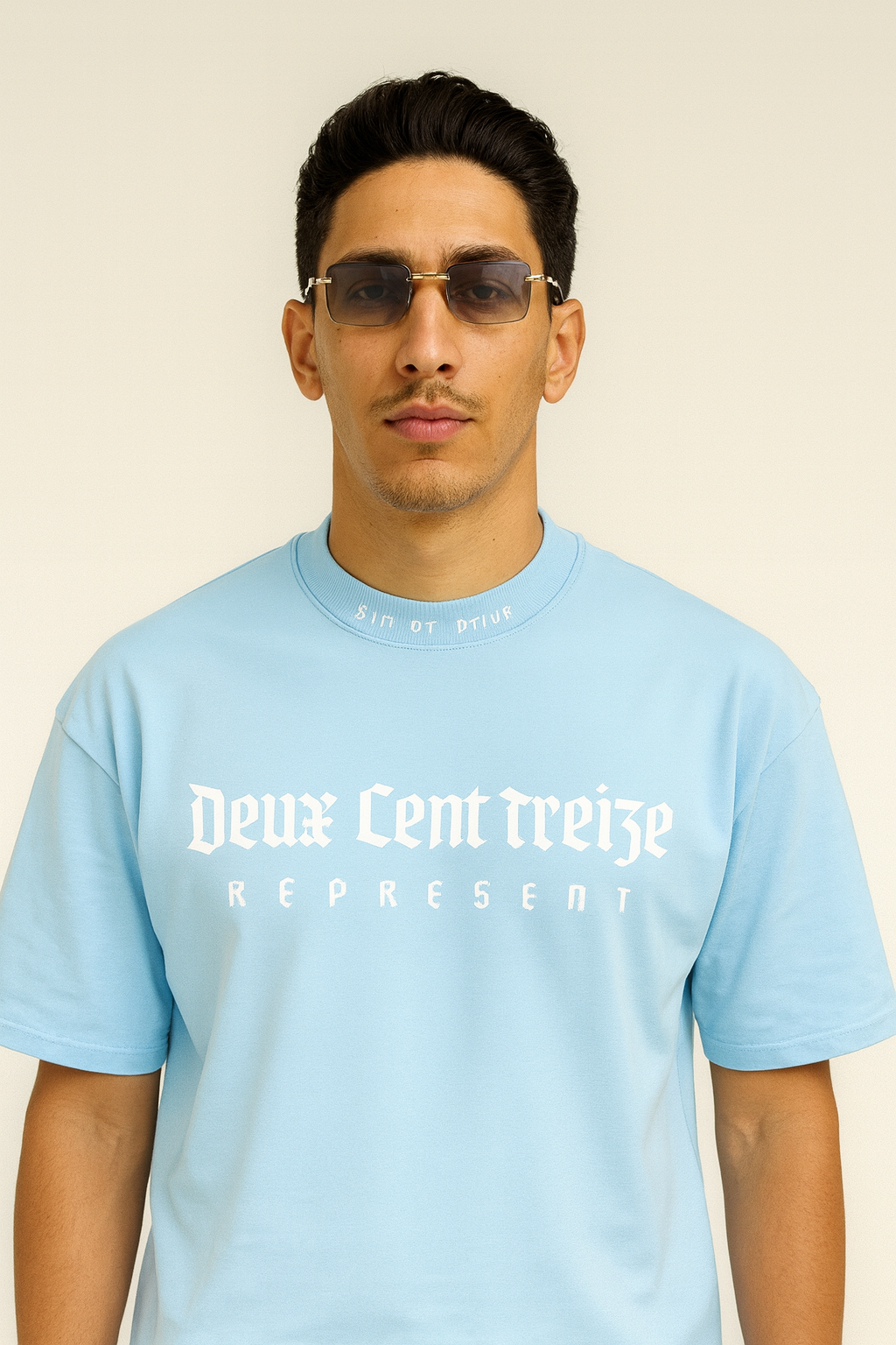 Deux Cent Treize T-shirt Blauw