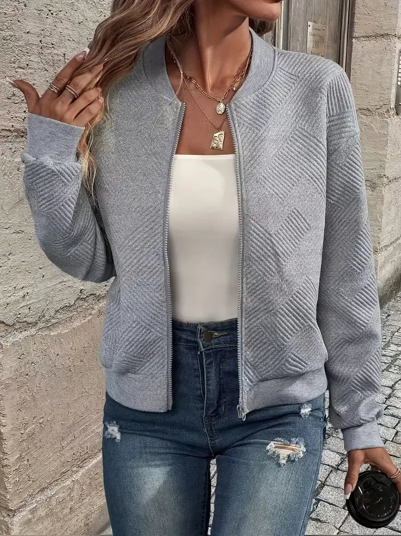 LIVIA™ | Stijlvol Voorjaarsjasje met Rits voor een frisse look