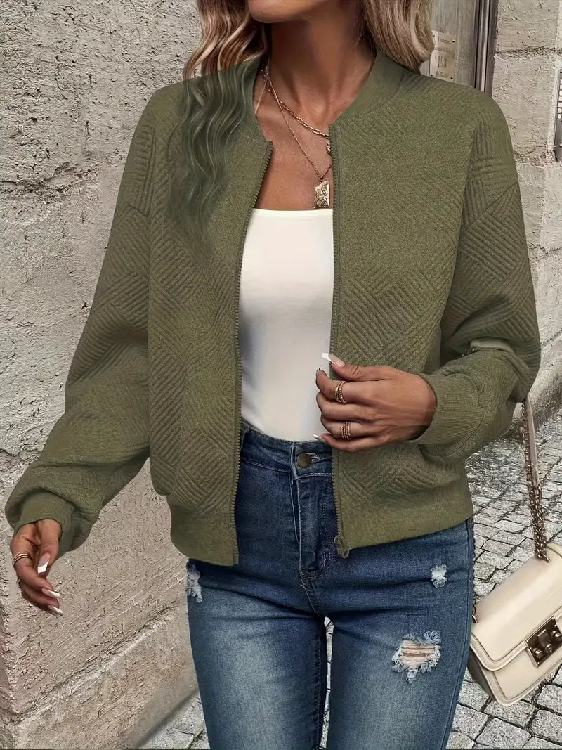 LIVIA™ | Stijlvol Voorjaarsjasje met Rits voor een frisse look