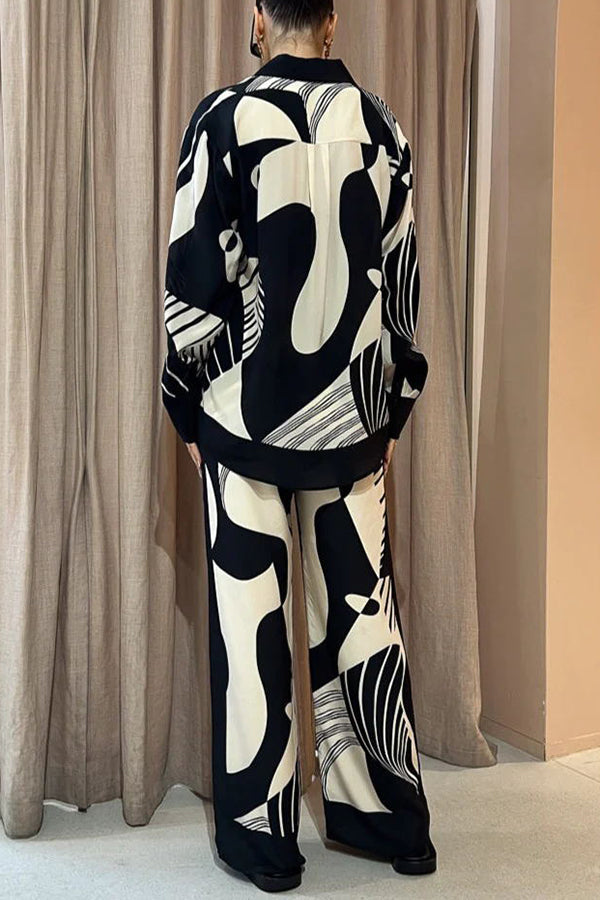 Elegant and Fashionable Wide Leg Pants with Pockets and Elastic Waist