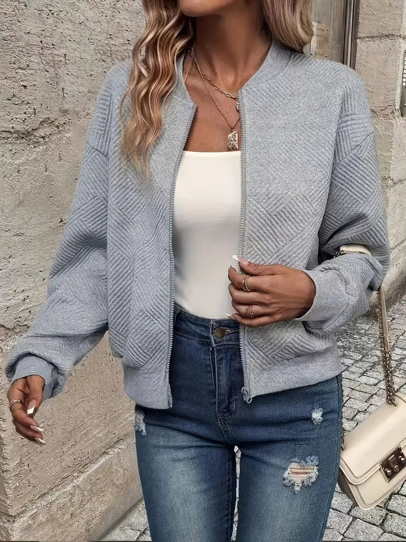 LIVIA™ | Stylish Spring Jacket with Zip for a Fresh Look