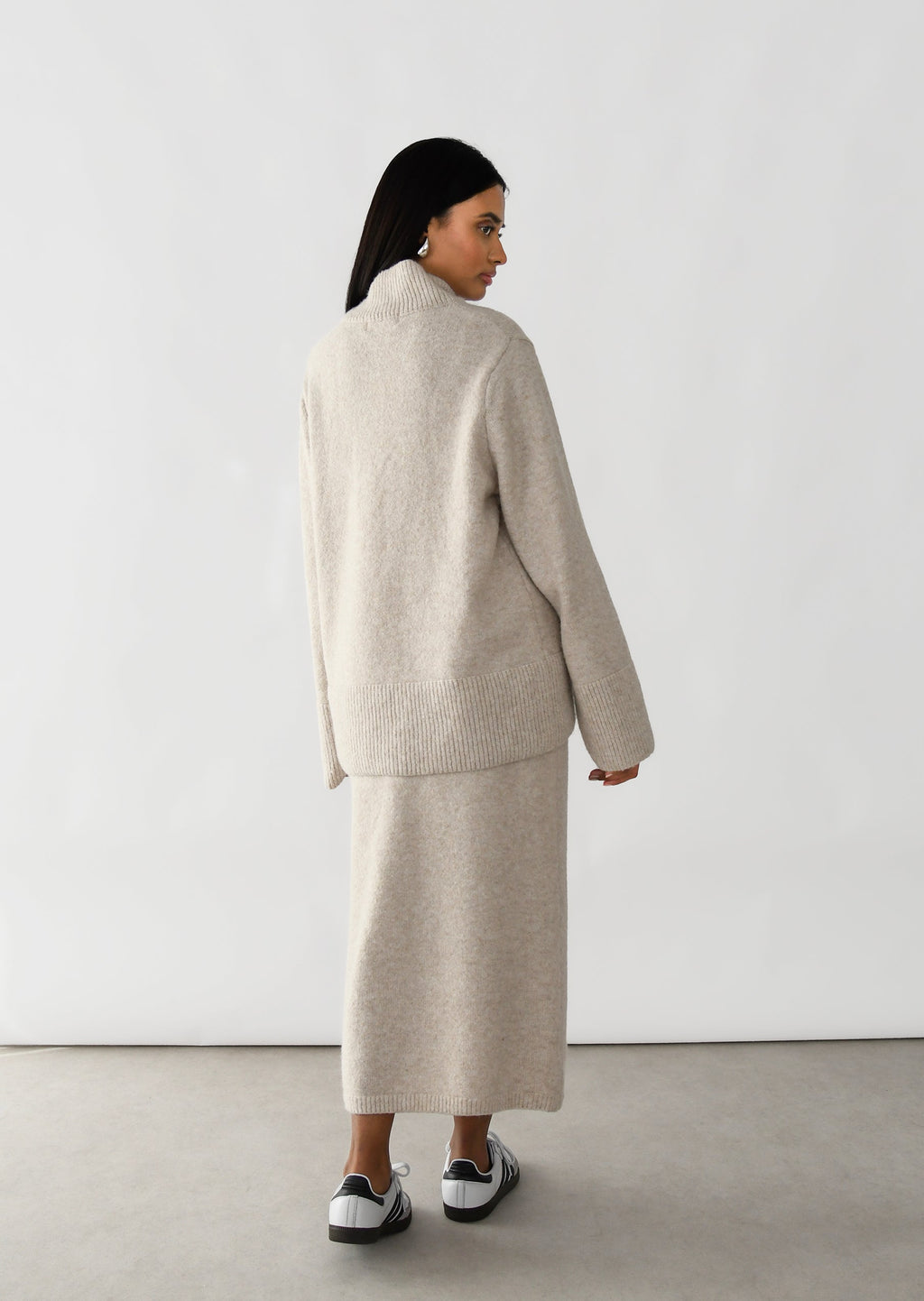 Cozy High Neck Knitted Sweater