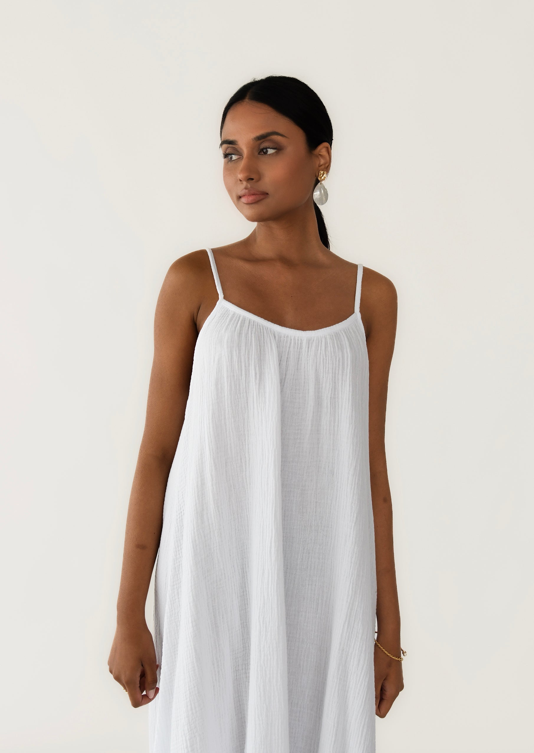 Comfortable and elegant cotton maxi dress