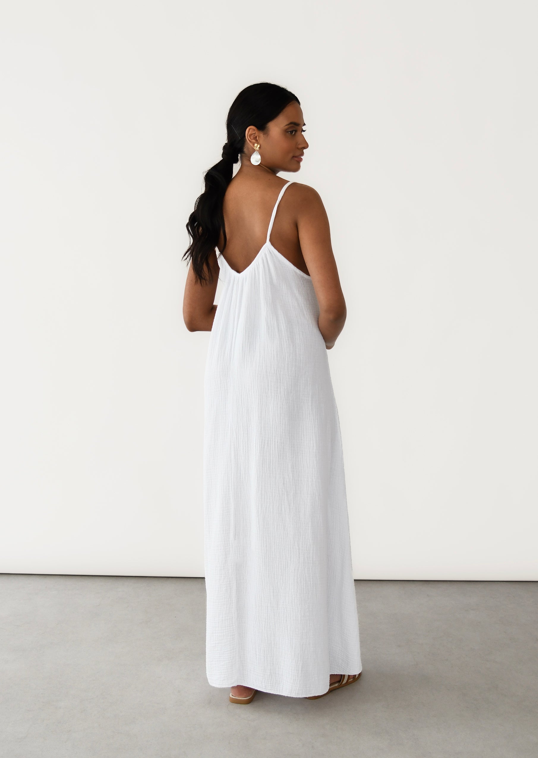 Comfortable and elegant cotton maxi dress