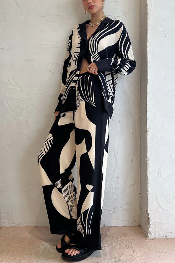 Elegant and Fashionable Wide Leg Pants with Pockets and Elastic Waist