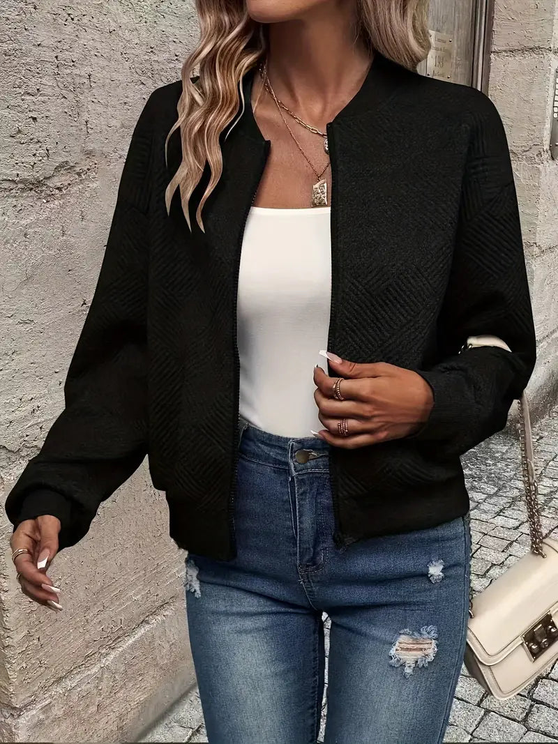 LIVIA™ | Stijlvol Voorjaarsjasje met Rits voor een frisse look