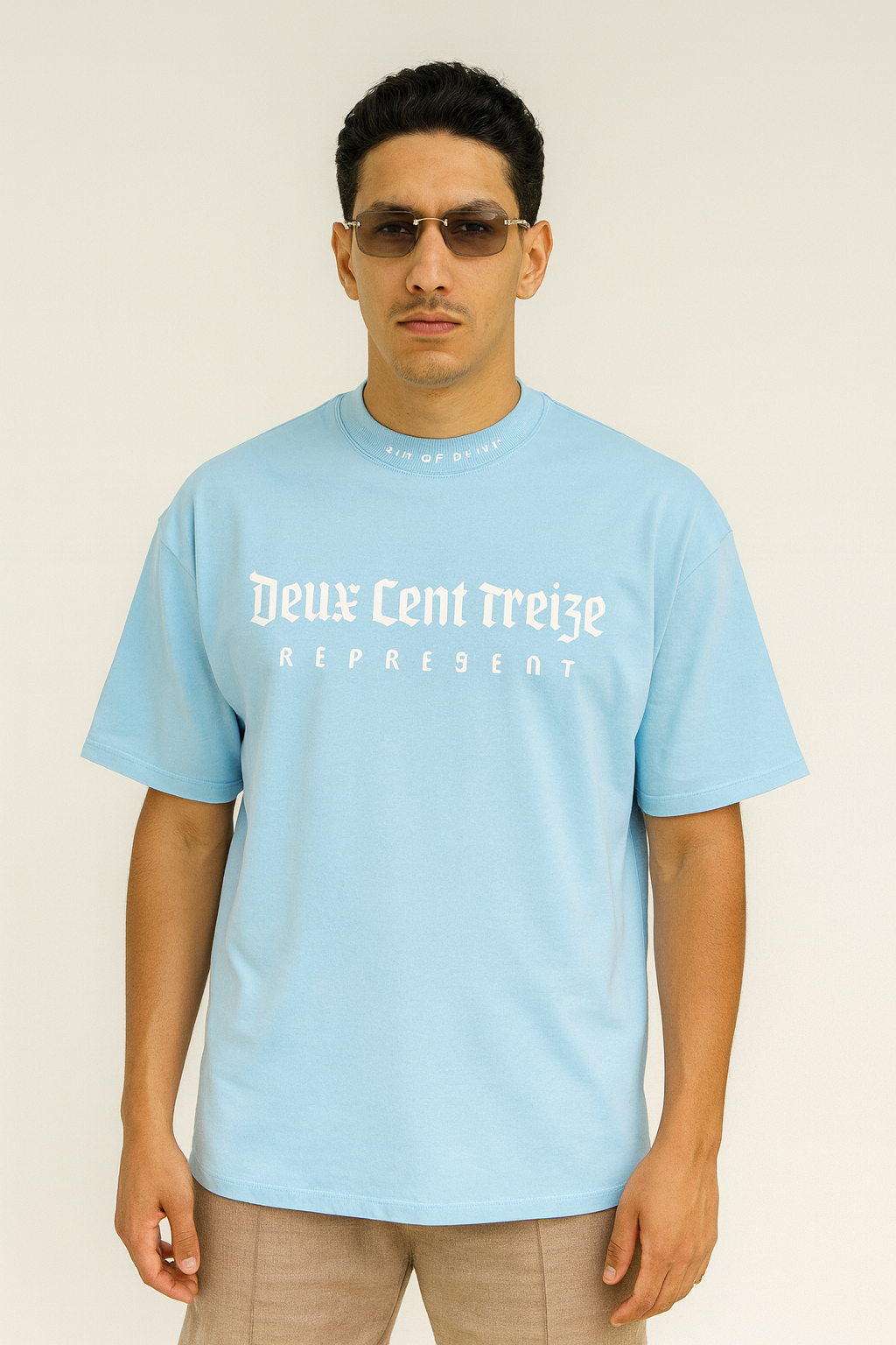 Deux Cent Treize T-shirt Blauw