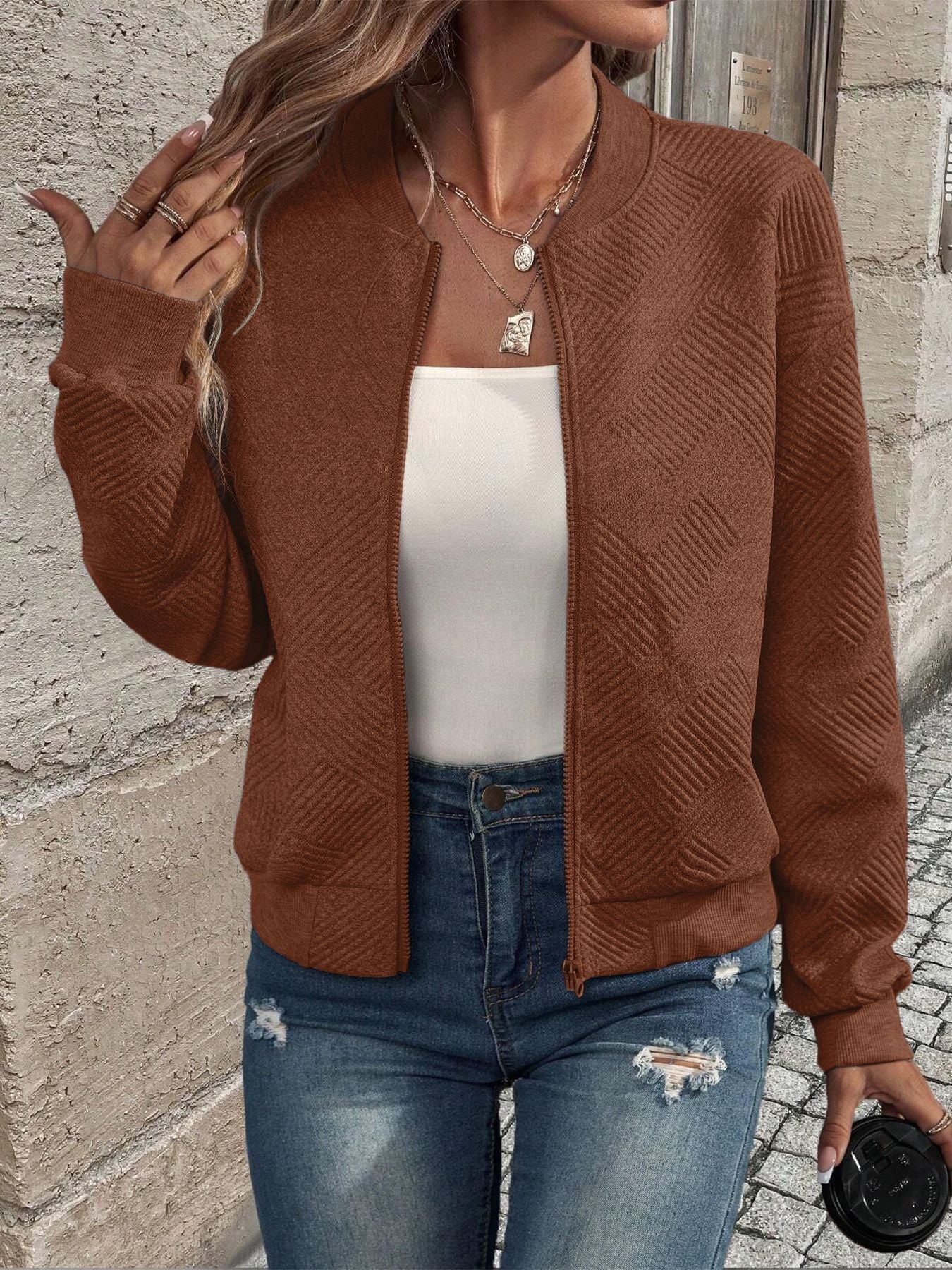 LIVIA™ | Stylish Spring Jacket with Zip for a Fresh Look