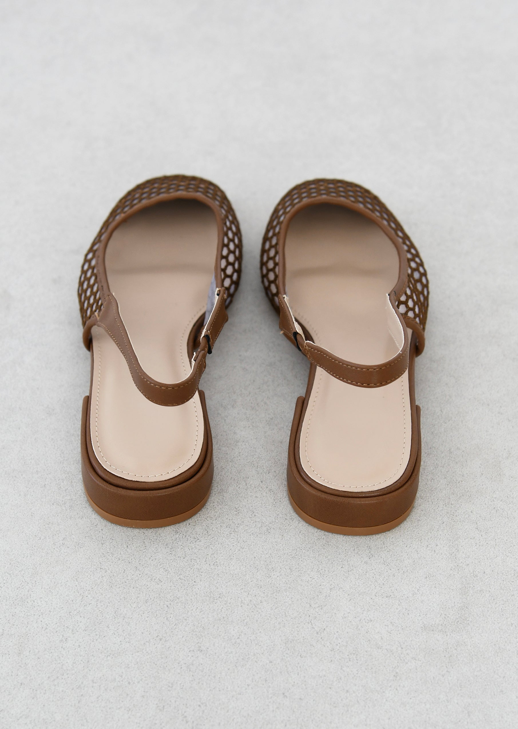 Elegant ballerinas made of lightweight tulle