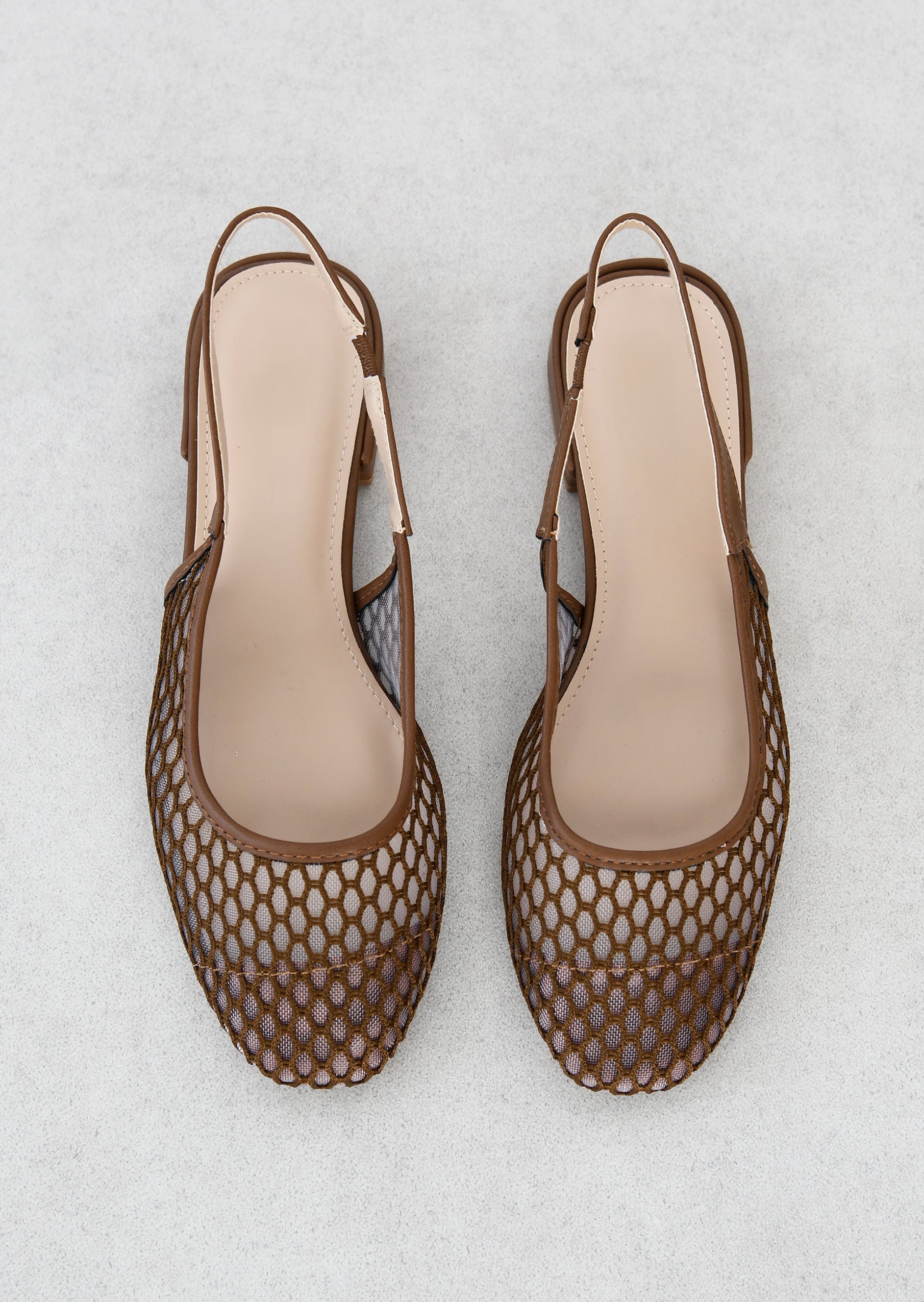 Elegant ballerinas made of lightweight tulle