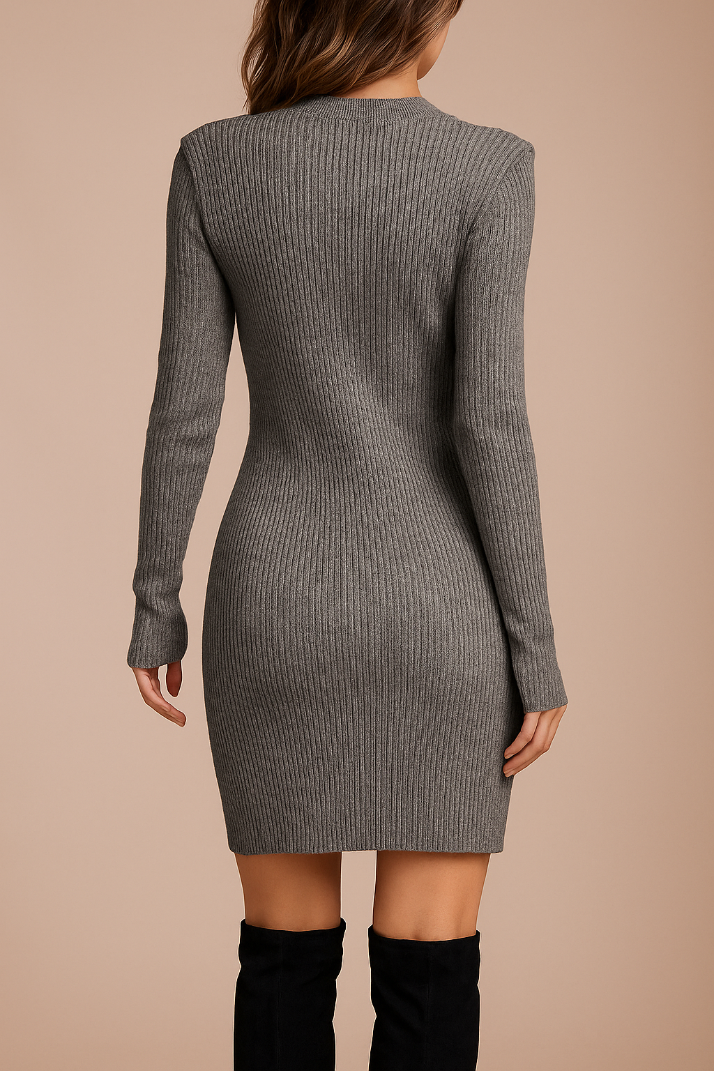 Chic Vintage Cotton Blend Dress