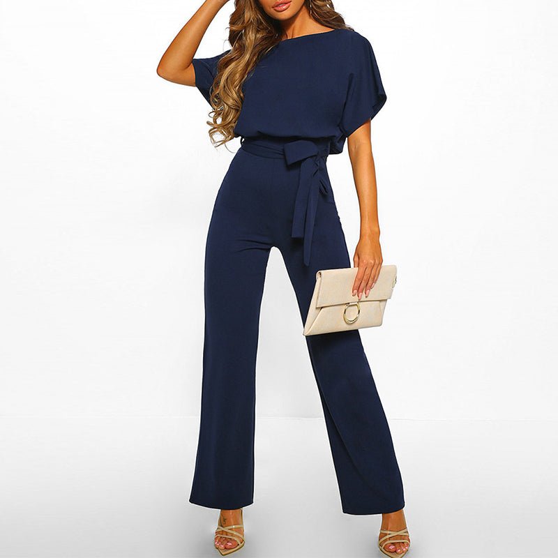 Cassandra™ | Elegant Belted Overalls with Trendy Wide Legs for a Fashionable Look