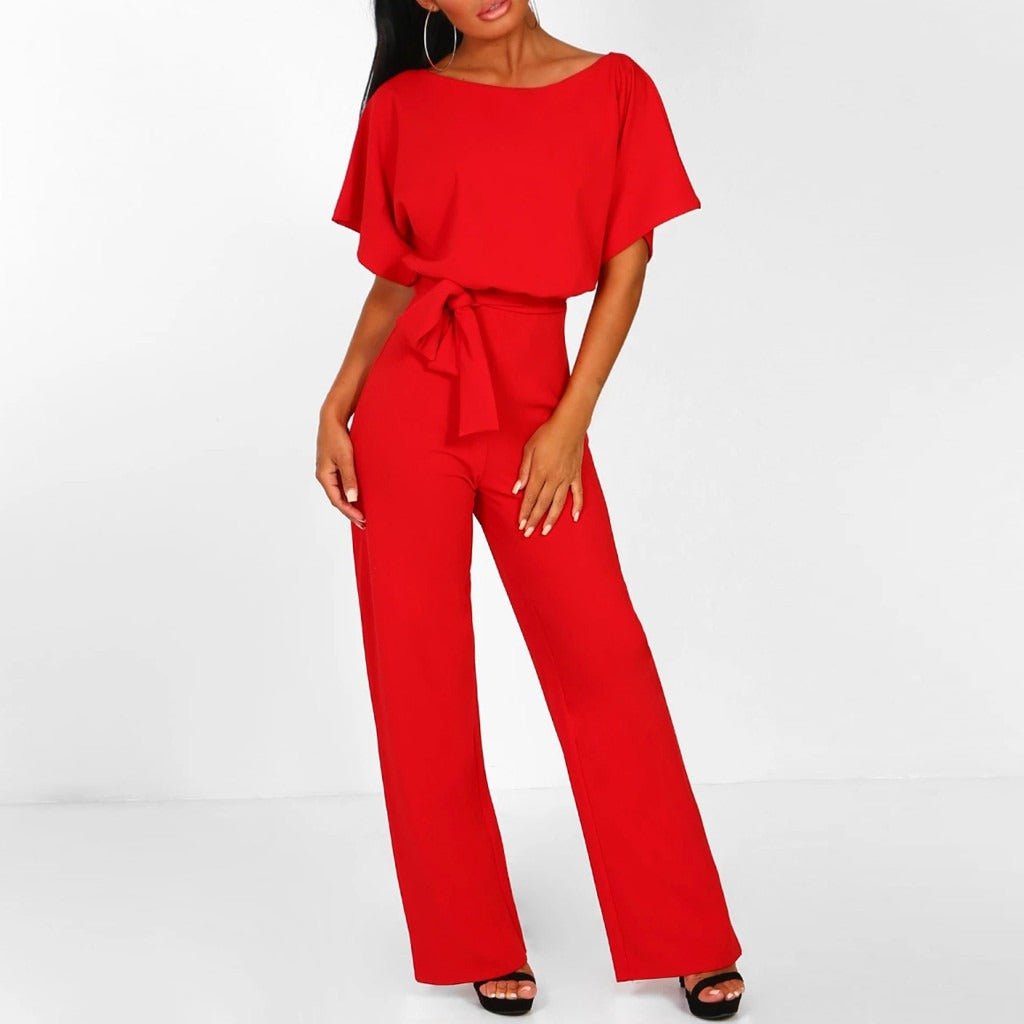 Cassandra™ | Elegant Belted Overalls with Trendy Wide Legs for a Fashionable Look