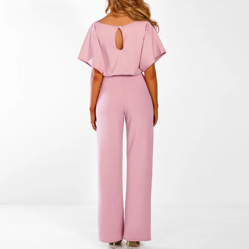 Cassandra™ | Elegant Belted Overalls with Trendy Wide Legs for a Fashionable Look