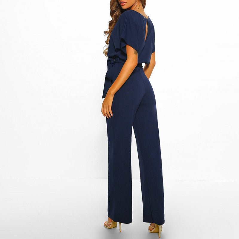 Cassandra™ | Elegant Belted Overalls with Trendy Wide Legs for a Fashionable Look