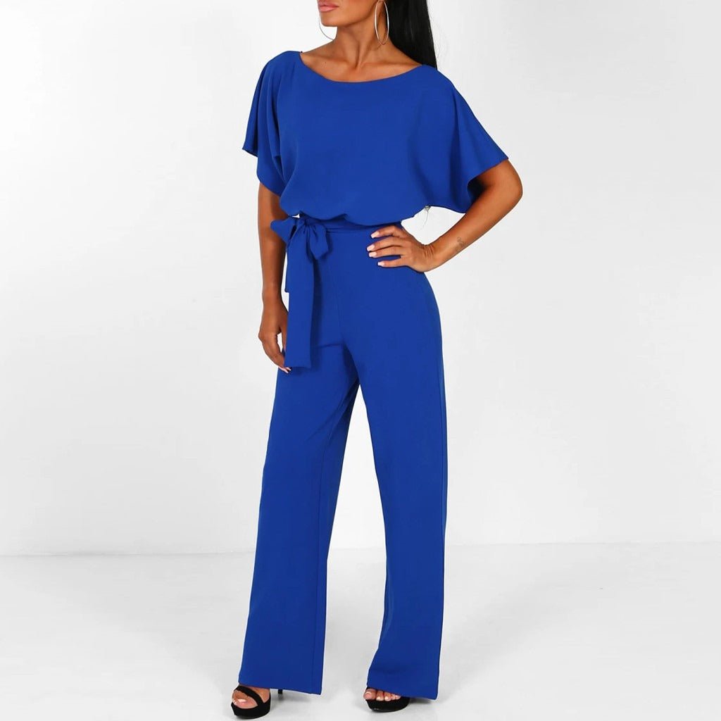 Cassandra™ | Elegant Belted Overalls with Trendy Wide Legs for a Fashionable Look