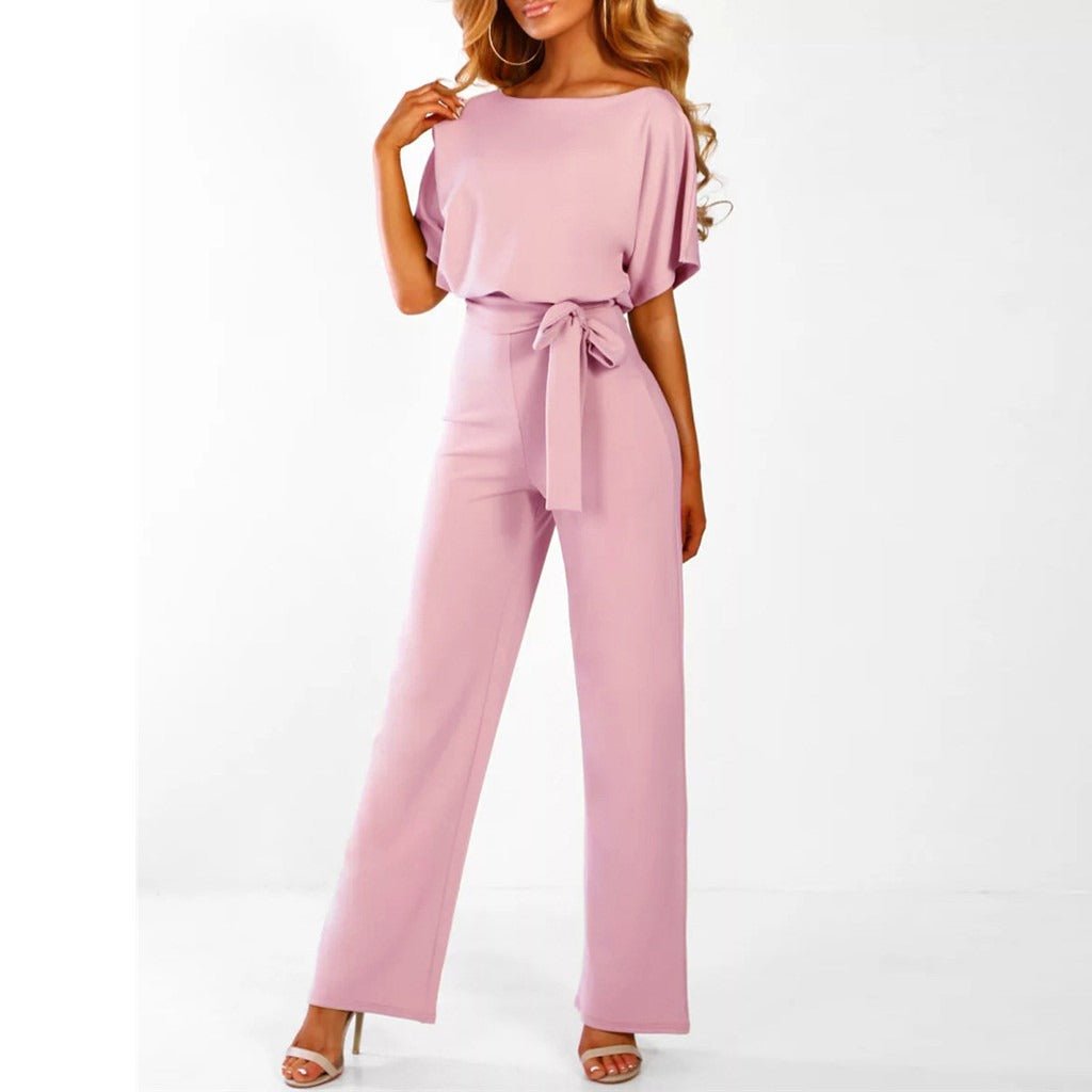 Cassandra™ | Elegant Belted Overalls with Trendy Wide Legs for a Fashionable Look