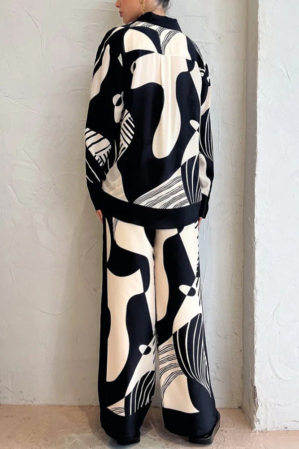Elegant and Fashionable Wide Leg Pants with Pockets and Elastic Waist
